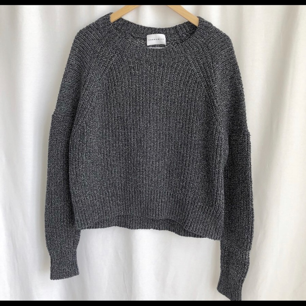 Community crewneck pullover knit sweater